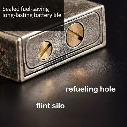 Iron Flick Retro Wheel Oil Lighter