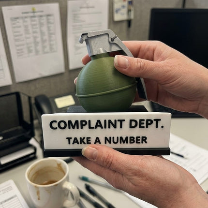 Passive-Aggressive Office Energy Desk Sign