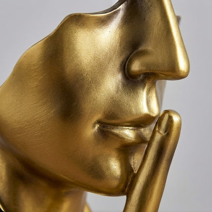 Silent Thinker Abstract Face Home Decor