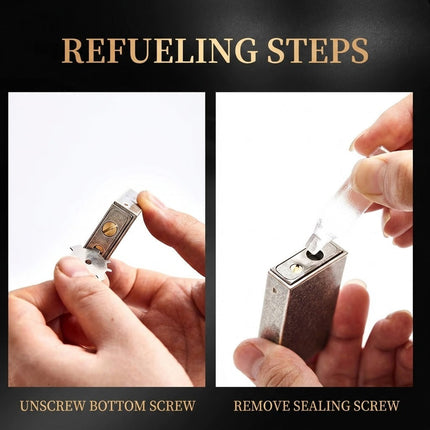 Iron Flick Retro Wheel Oil Lighter