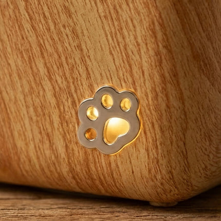 Cute Peekaboo Cat Wooden Night Light Lamp