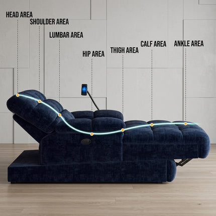 Electric Recliner Chaise Cloud Lounge Sofa