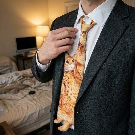 Cat Dress Code Tie