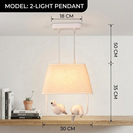 Resin Birds Pendant Retro Lights