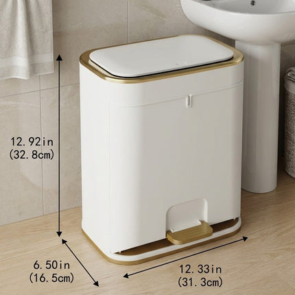 Easy-Clean Elegant Bathroom Trash Can