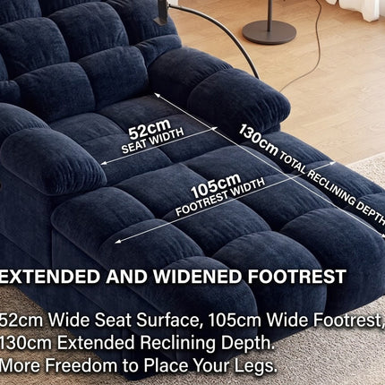 Electric Recliner Chaise Cloud Lounge Sofa