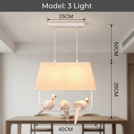Resin Birds Pendant Retro Lights