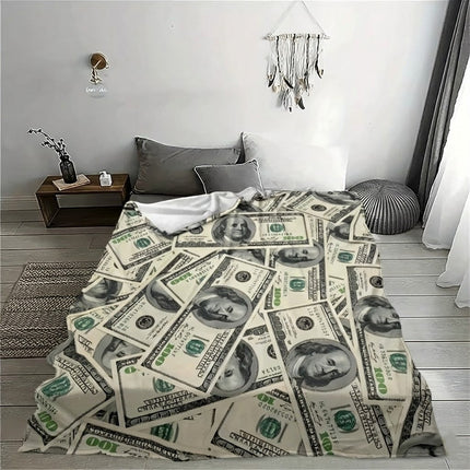 Funny Money Money Soft Sofa Blanket