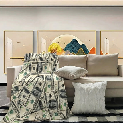 Funny Money Money Soft Sofa Blanket