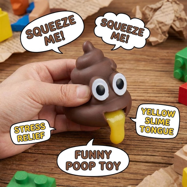 Squeeze & Release Poop Shape Stress Reliever Toy