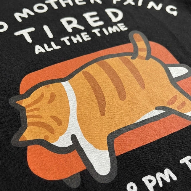 Tired Cat Humor T-Shirt