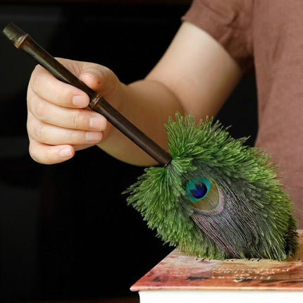 Peacock Feather Anti-Static Dusting Brush