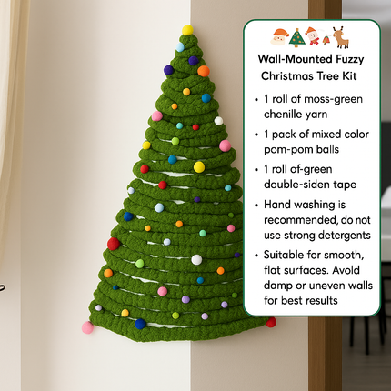 DIY Corner Hanging Felt Instant Christmas Tree