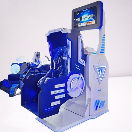 Futuristic 9D Virtual Reality Roller Coaster Simulator