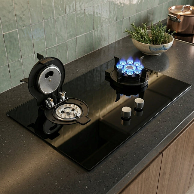 Liftable Double Gas Stove