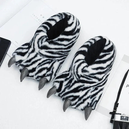 Furry Monster Claw Slippers