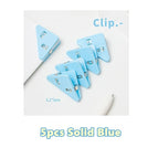 5pcs Solid Blue