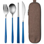 blue silver 4 PC