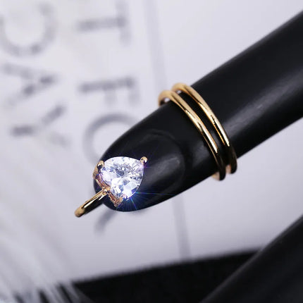 Elegant Fingertip Chic Gothic Slim Metal Nail Rings
