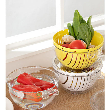 Double Layer Quick Drainer Basket