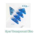 5pcs Clear Blue