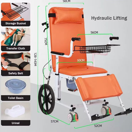 Adjustable Nursing Support Reclining Patient Transfer Chair