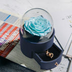 L Blue Round Box