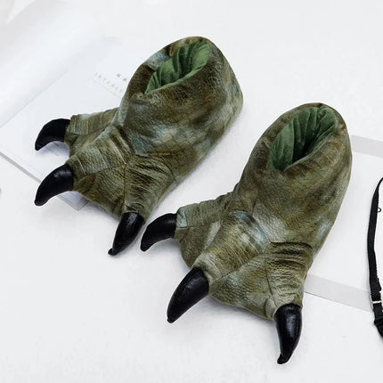 Furry Monster Claw Slippers