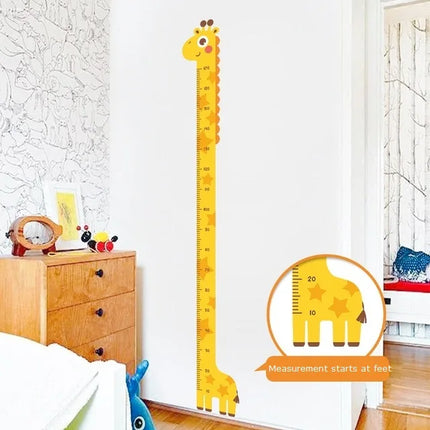 Animal Theme Kids Height Measurement Wall Sticker
