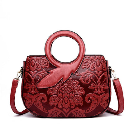 Classic Vintage Style Japanese Leather Handbag