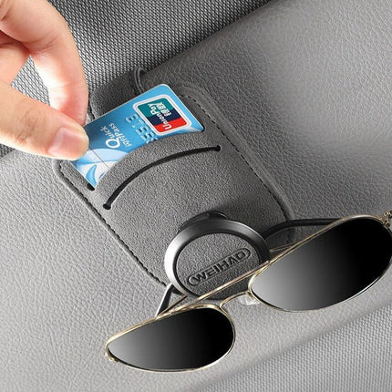 Smart Car Sun Visor Card Glasses Holder