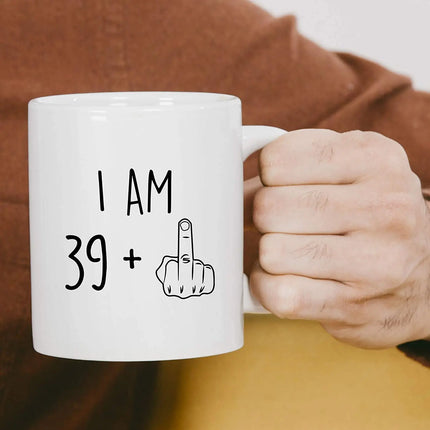 I Am 39 Plus Middle Finger Mug
