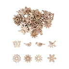 50pcs wooden chip 1
