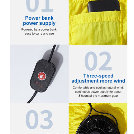 Outdoor Summer Cooling Fan Jacket