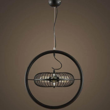 Vintage Iron Retro Fan Ceiling Droplight Chandelier Lamp
