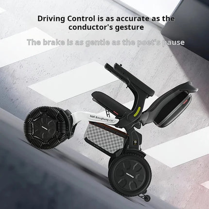 Climb Assist Lightweight Foldable Electric Mobility Wheelchair