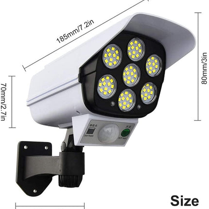 Solar Motion Sensor Dummy Security Camera Light
