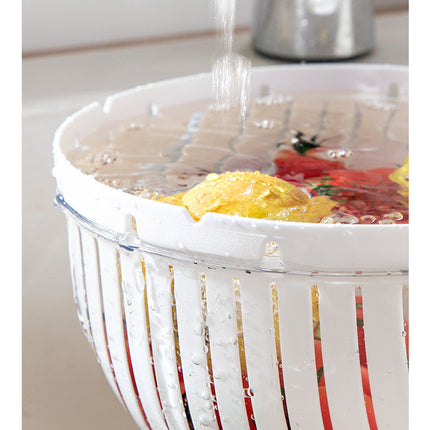 Double Layer Quick Drainer Basket