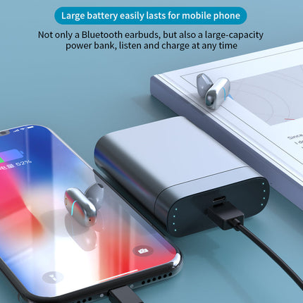 Wireless Touch Control Power Bank Earphone