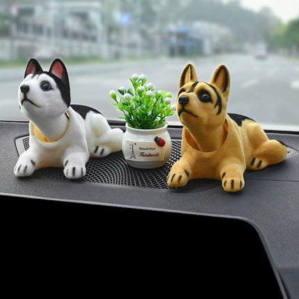 Cute Head Shaking Dogs Car Decor