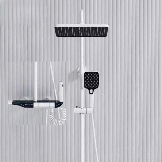 Full Copper Digital Display Piano Key Shower Set