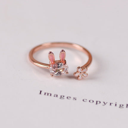 Magic Radiant Rabbit Charm Ring