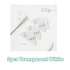 5pcs Clear White