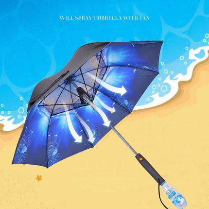 Spray Fan Cooling Umbrella
