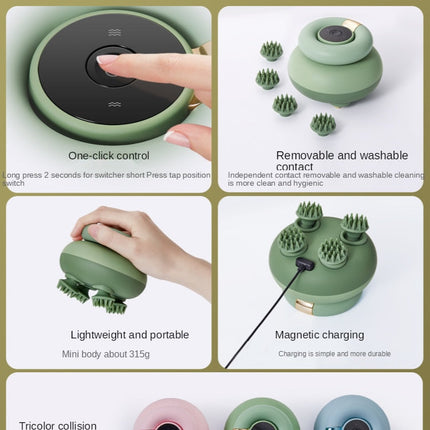 Electric Waterproof Automatic Smart Hair Scalp Massager
