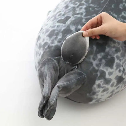 Chubby Seal Round Plush Pillow