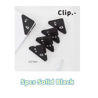 5pcs Solid Black