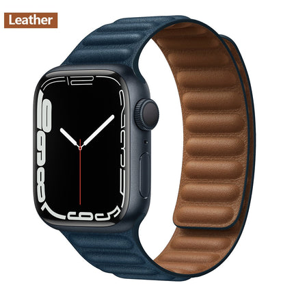 Magnetic Strap Leather Smart Watch Band