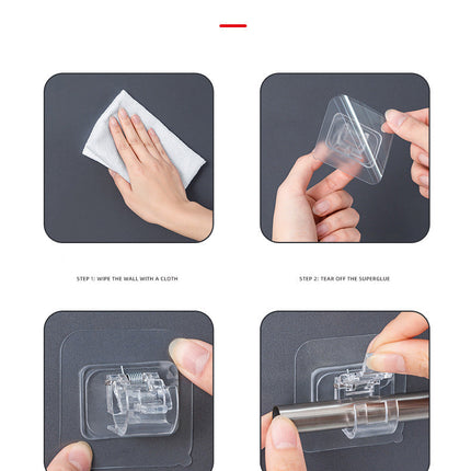 Self Adhesive Curtain Rod Holder