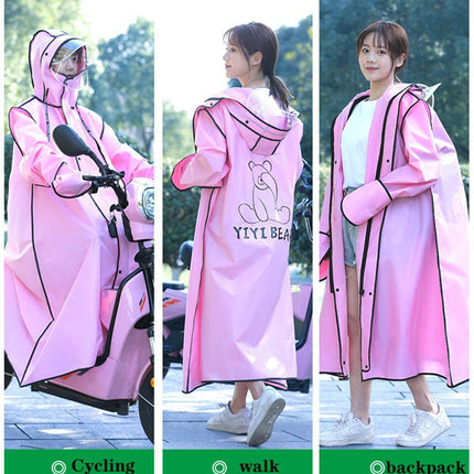 Hooded Windproof Bike Raincoat
